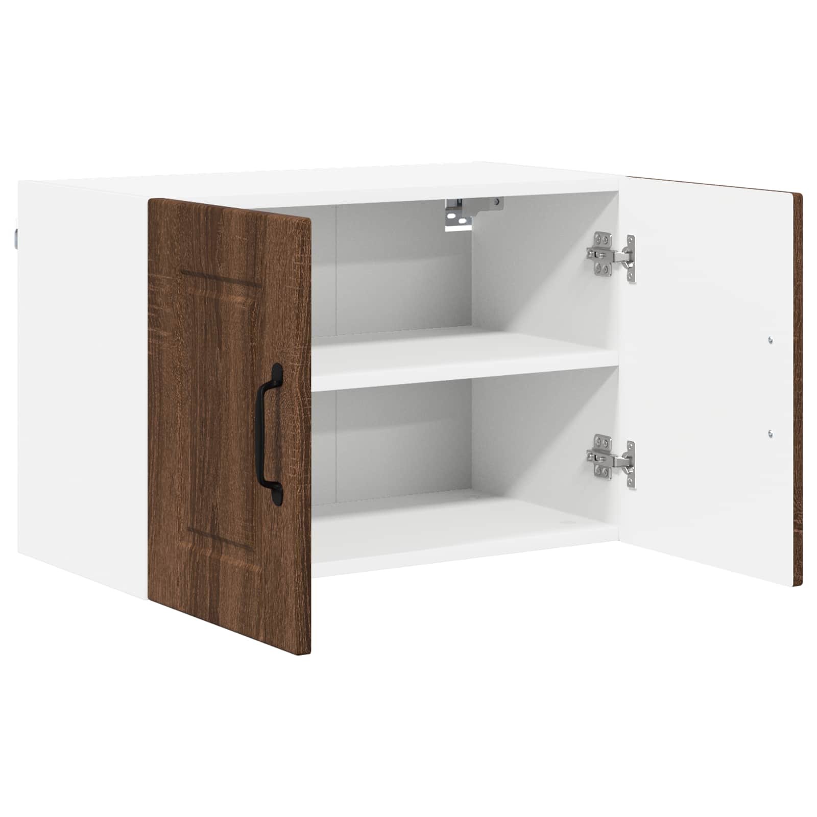 Vægskab PORTO 2 pcs Brun eg 60 x 31 x 40 cm Konstrueret træ