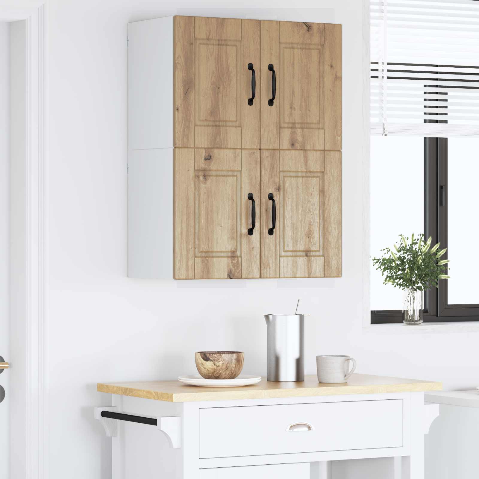 Vægskab PORTO 2 pcs Artisan Egetræ 60 x 31 x 40 cm