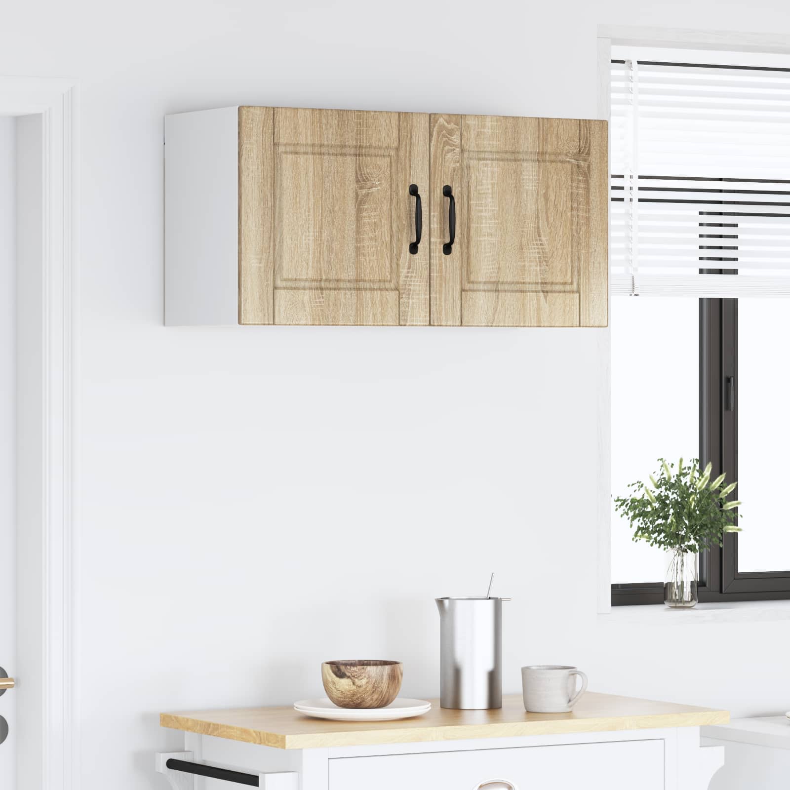 Køkkenskab med hylde Sonoma eg 80 x 31 x 40 cm Konstrueret træ