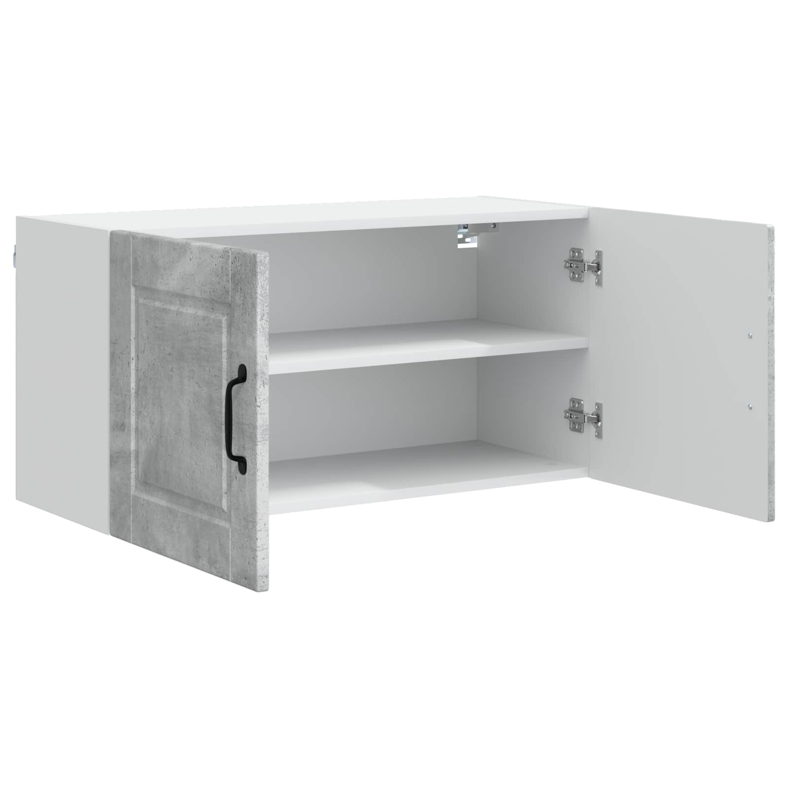 Køkkenskab med hylde Beton Grå 80 x 31 x 40 cm Konstrueret træ