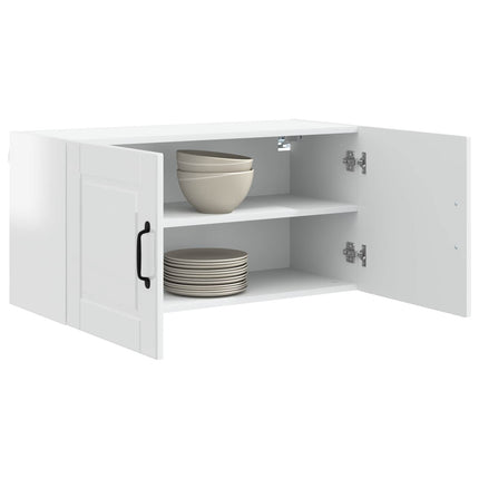 Vægskab PORTO Høj gloss hvid 80 x 31 x 40 cm Konstrueret træ