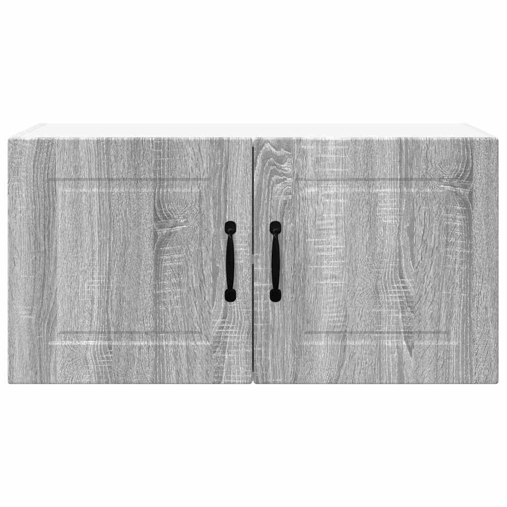 Vægskab til køkken Grå Sonoma 80 x 31 x 40 cm Konstrueret træ