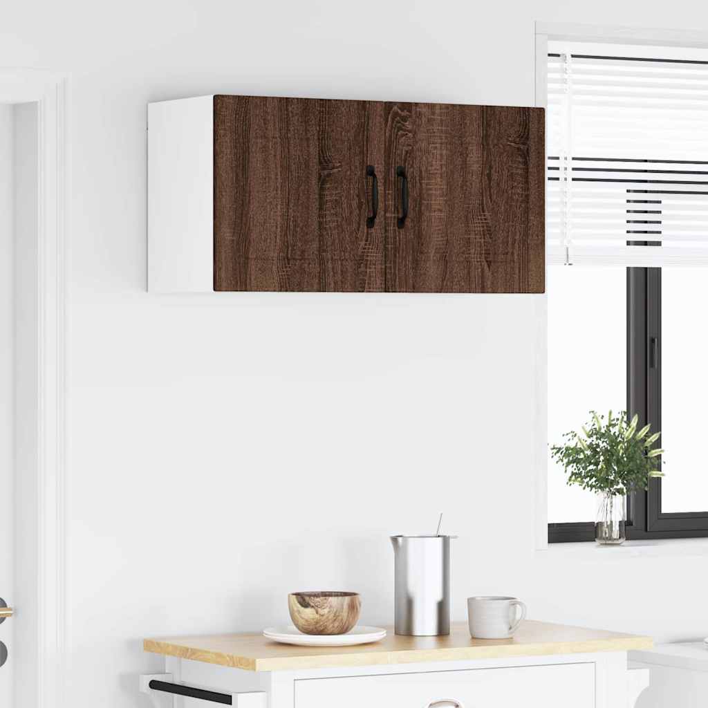 Vægskab til køkken Brun eg 80 x 31 x 40 cm Konstrueret træ
