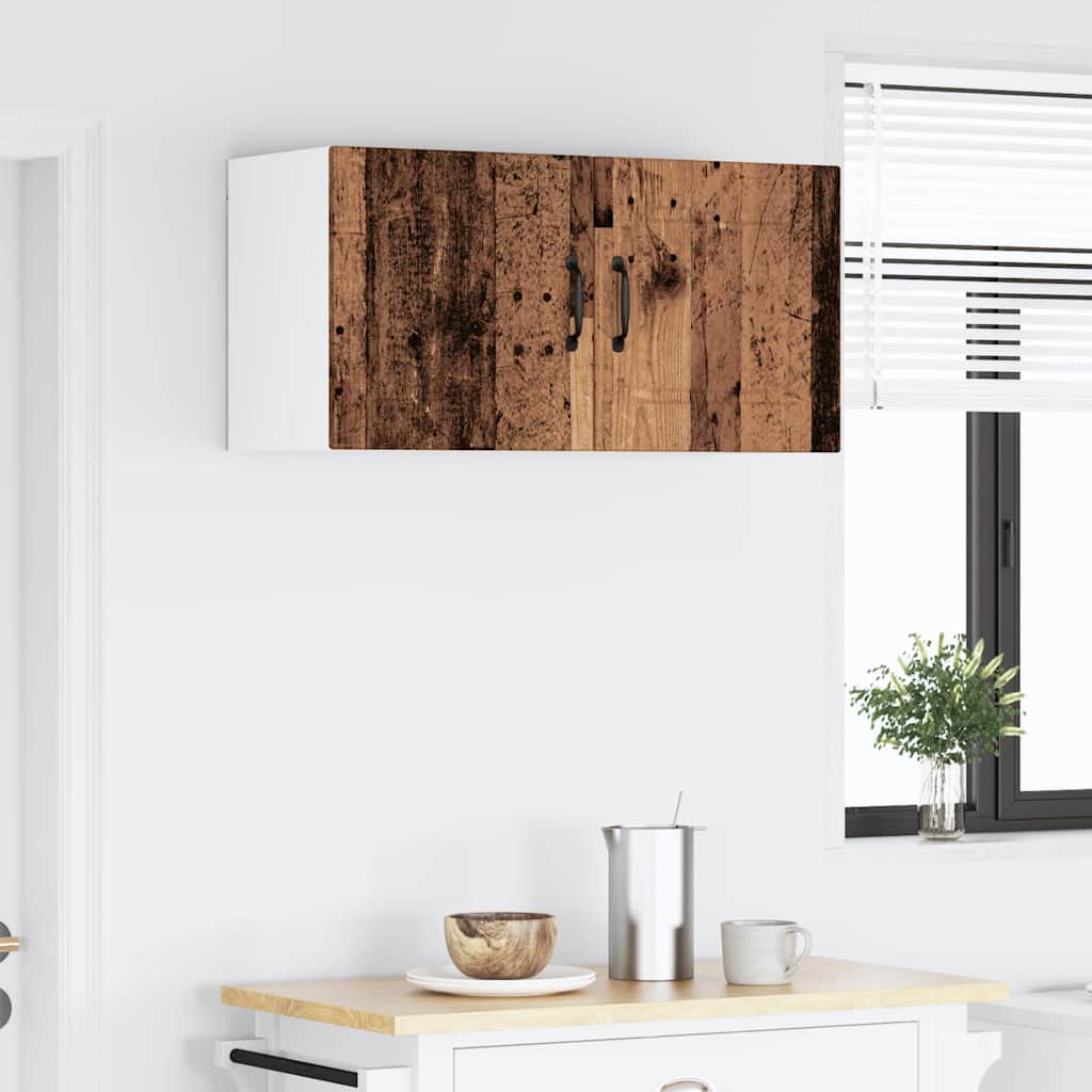 Vægskab til køkken Gammelt træ 80 x 31 x 40 cm Konstrueret træ