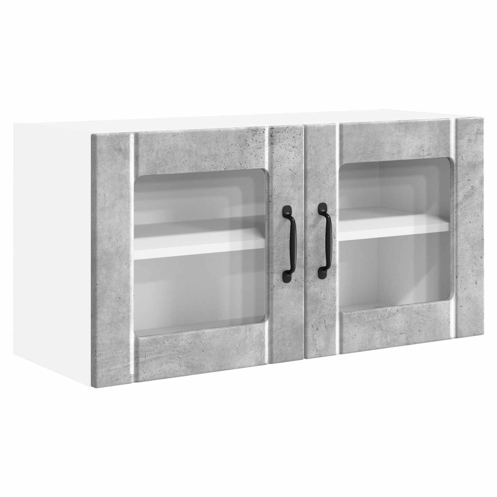 Køkkenskab med hylde Beton Grå 80 x 31 x 40 cm Konstrueret træ