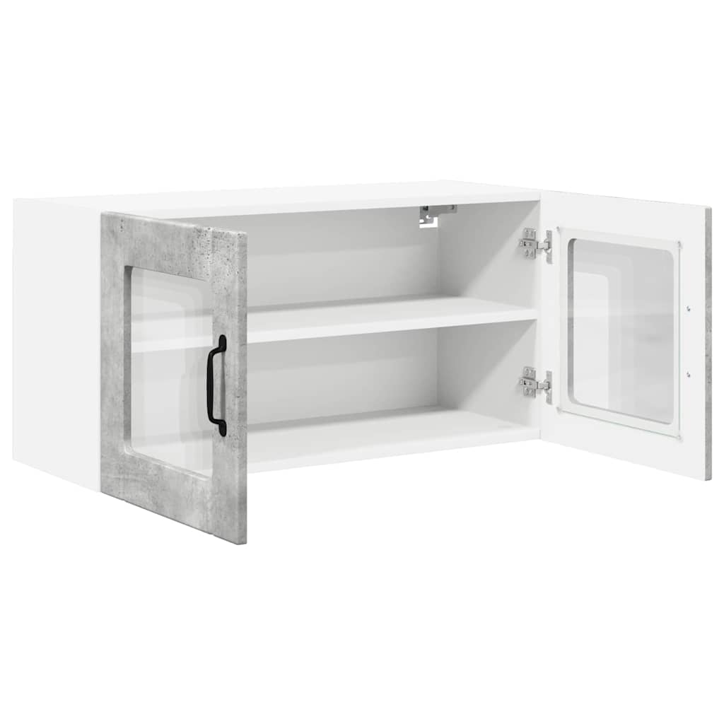 Vægskab til køkken Beton Grå 80 x 31 x 40 cm Konstrueret træ