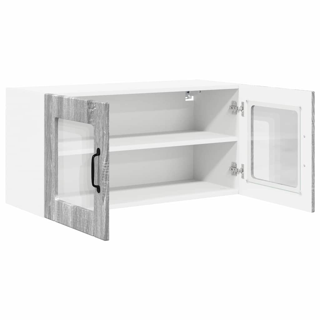 Vægskab til køkken Grå Sonoma 80 x 31 x 40 cm Konstrueret træ