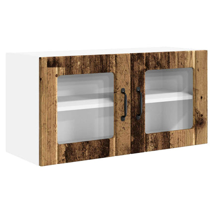 Væglågskab PORTO Gammelt træ 80 x 31 x 40 cm Konstrueret træ