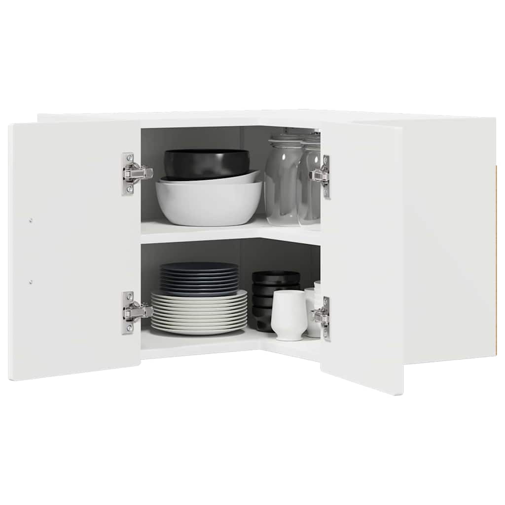 Vægskab til køkken med dør Hvid 57 x 57 x 40 cm Konstrueret træ