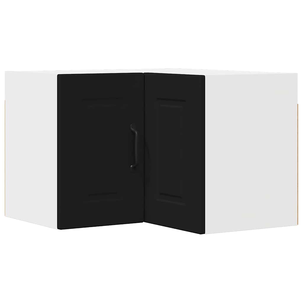 Vægskab til køkken med dør Sort 57 x 57 x 40 cm Konstrueret træ