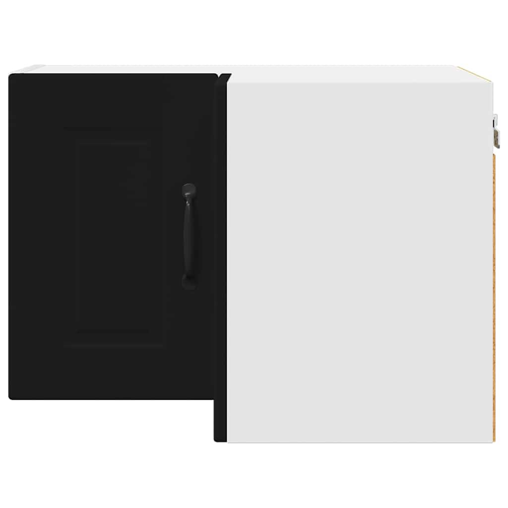 Vægskab til køkken med dør Sort 57 x 57 x 40 cm Konstrueret træ