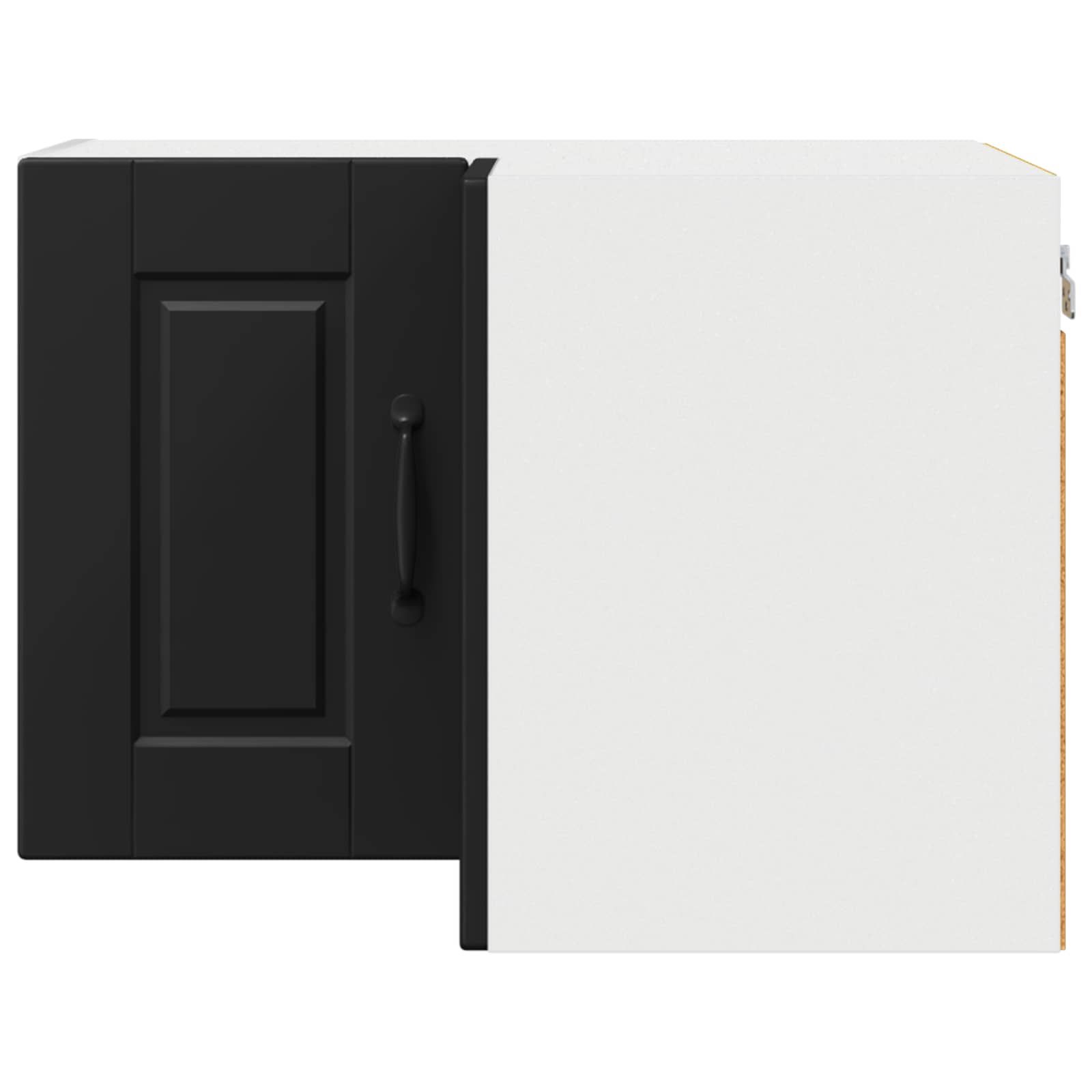 Køkkenskab med hylde Sort 57 x 57 x 40 cm Konstrueret træ