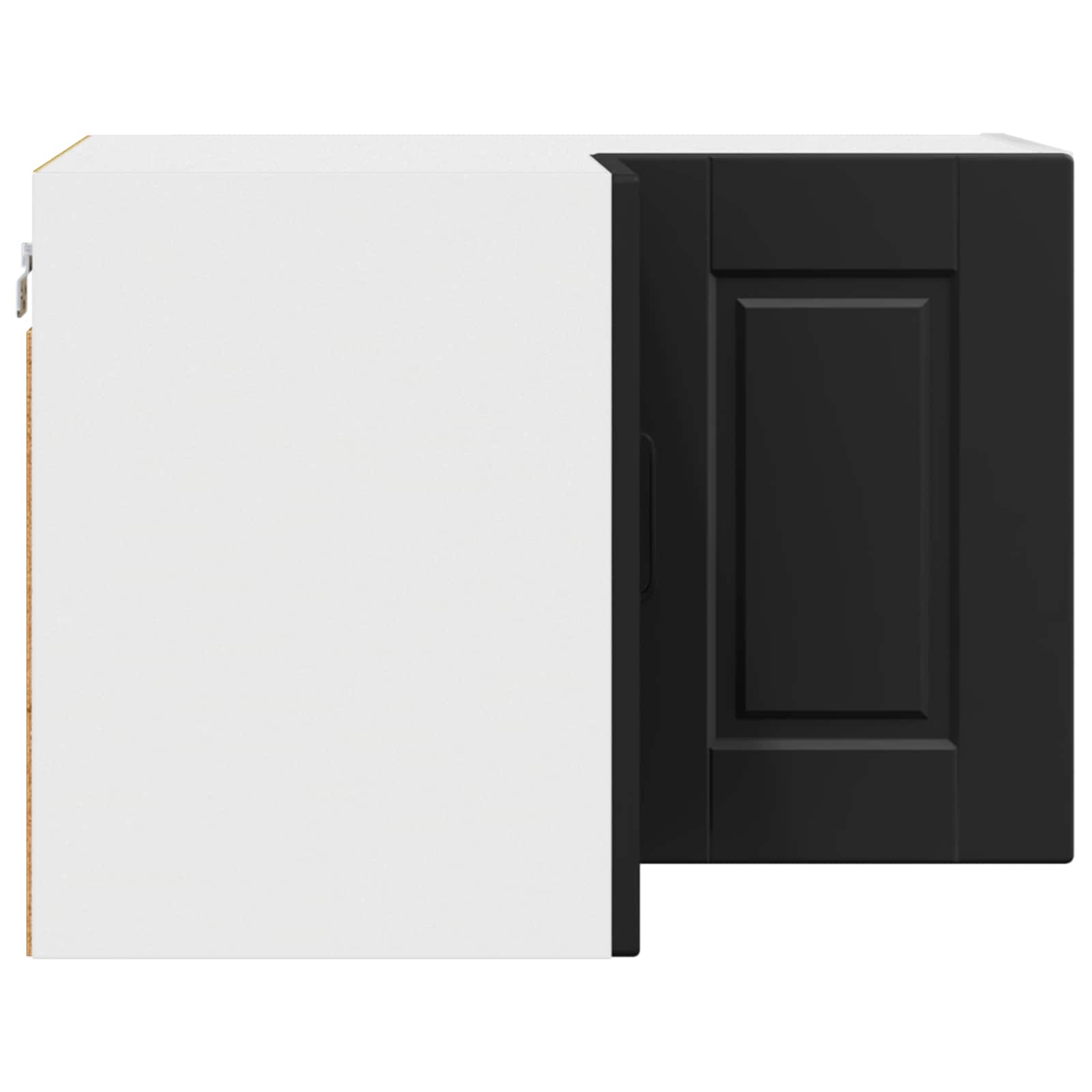 Køkkenskab med hylde Sort 57 x 57 x 40 cm Konstrueret træ