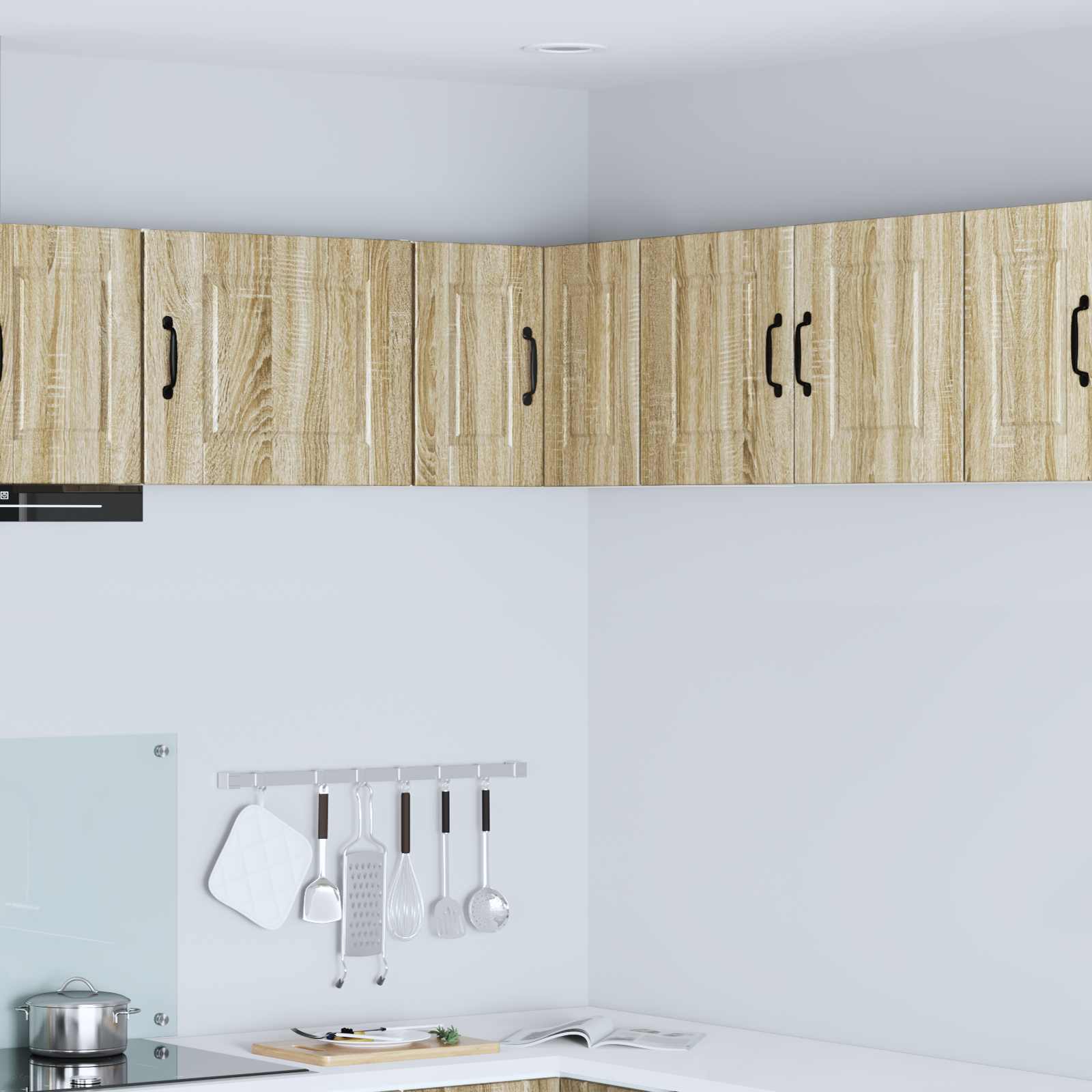 Køkkenskab med hylde Sonoma eg 57 x 57 x 40 cm Konstrueret træ