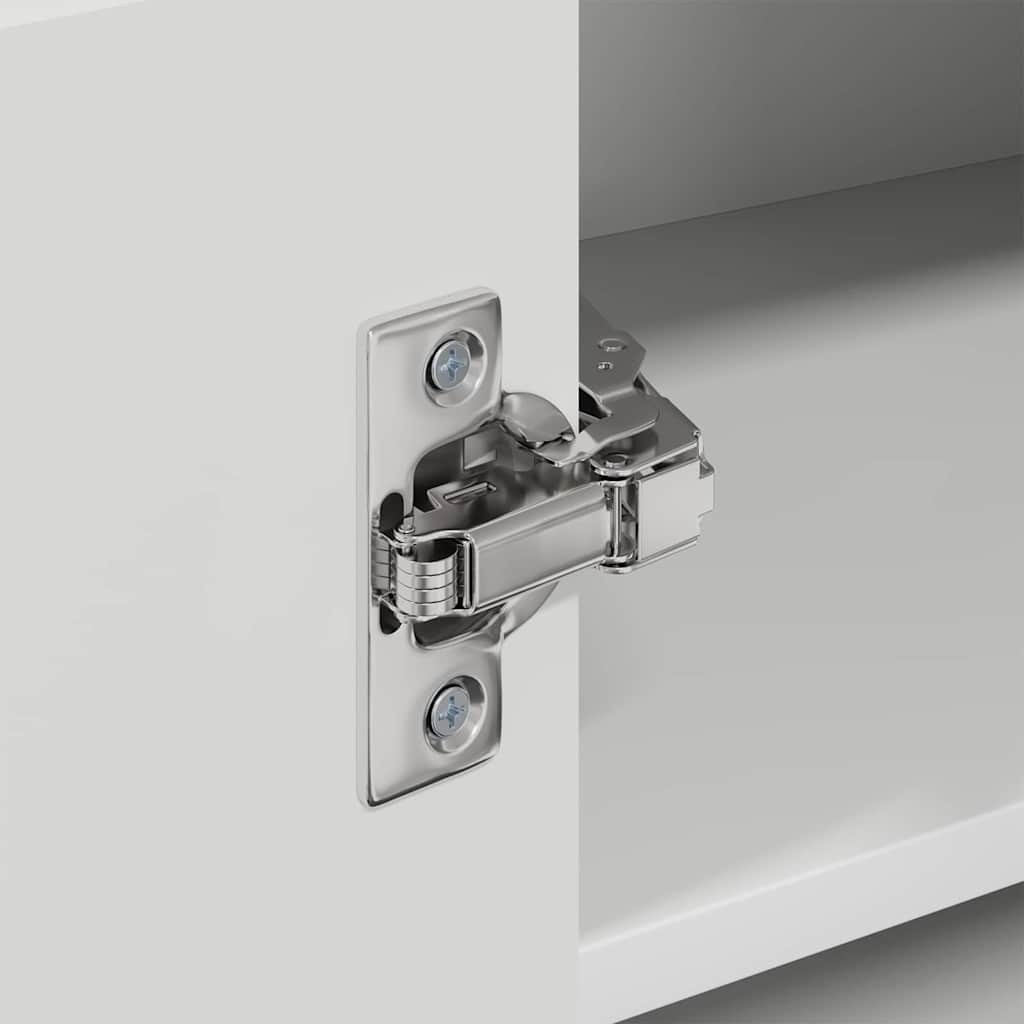 Vægskab til køkken med hylde Høj gloss hvid 57 x 57 x 40 cm