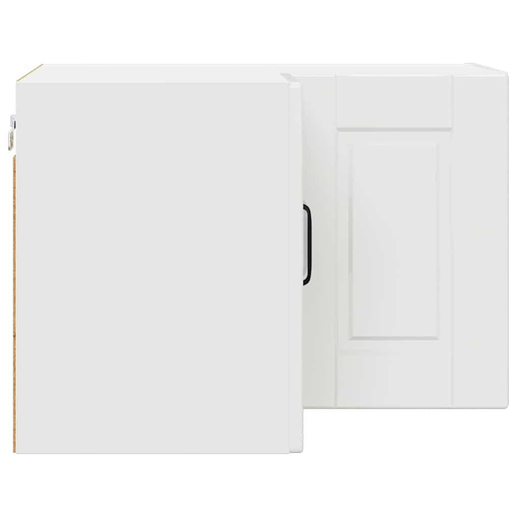 Vægskab til køkken med hylde Høj gloss hvid 57 x 57 x 40 cm