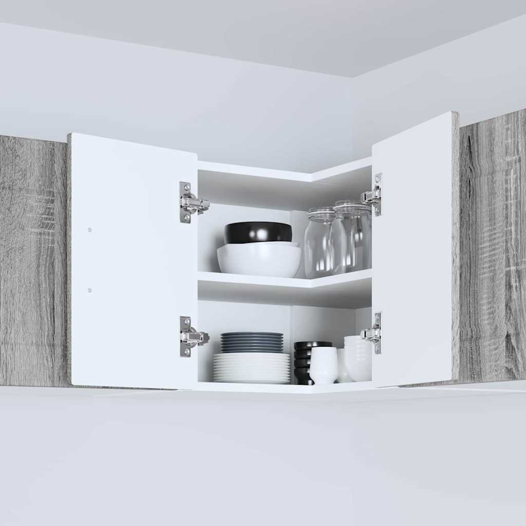 Vægskab til køkken Grå Sonoma 57 x 57 x 40 cm Konstrueret træ