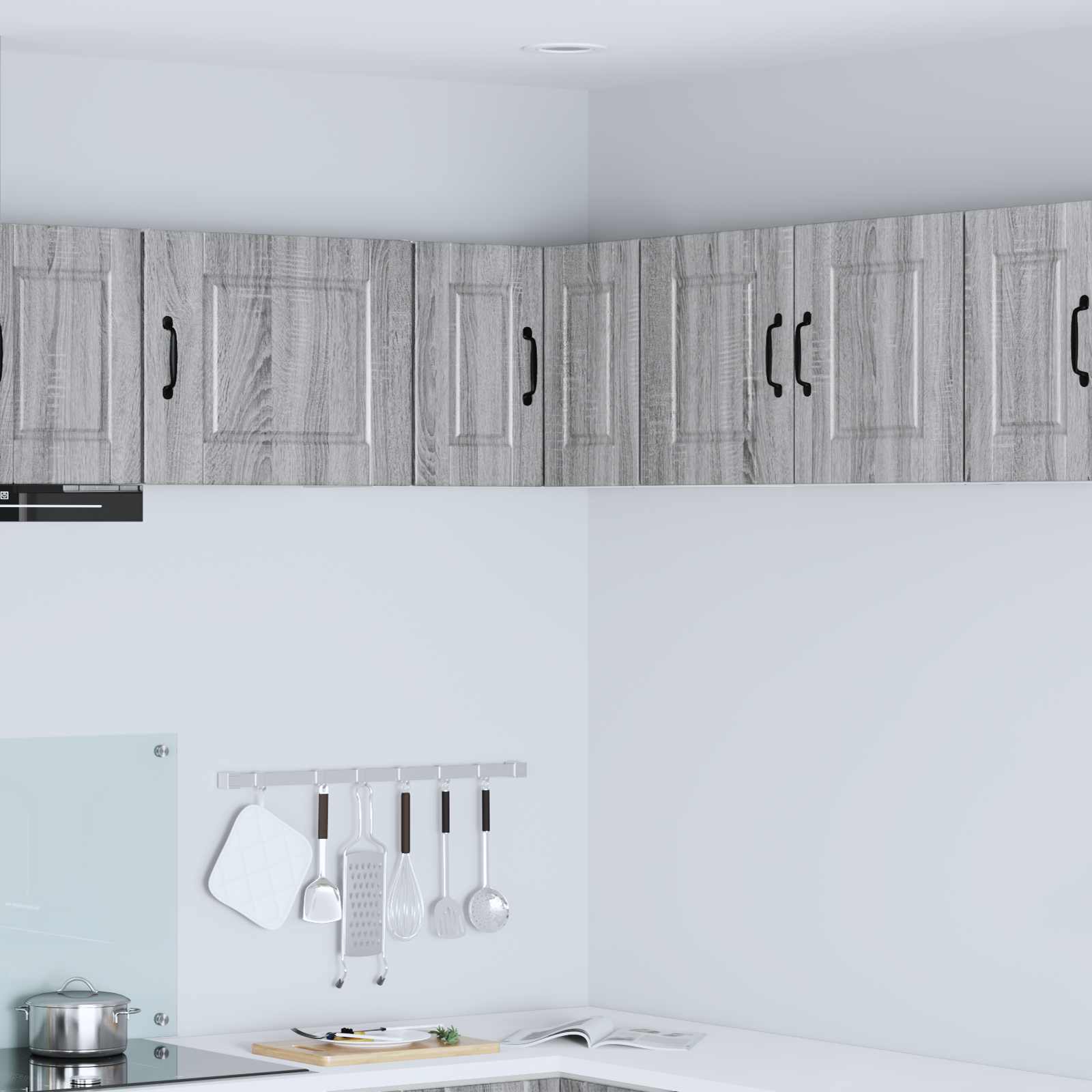 Køkkenskab med hylde Grå Sonoma 57 x 57 x 40 cm Konstrueret træ