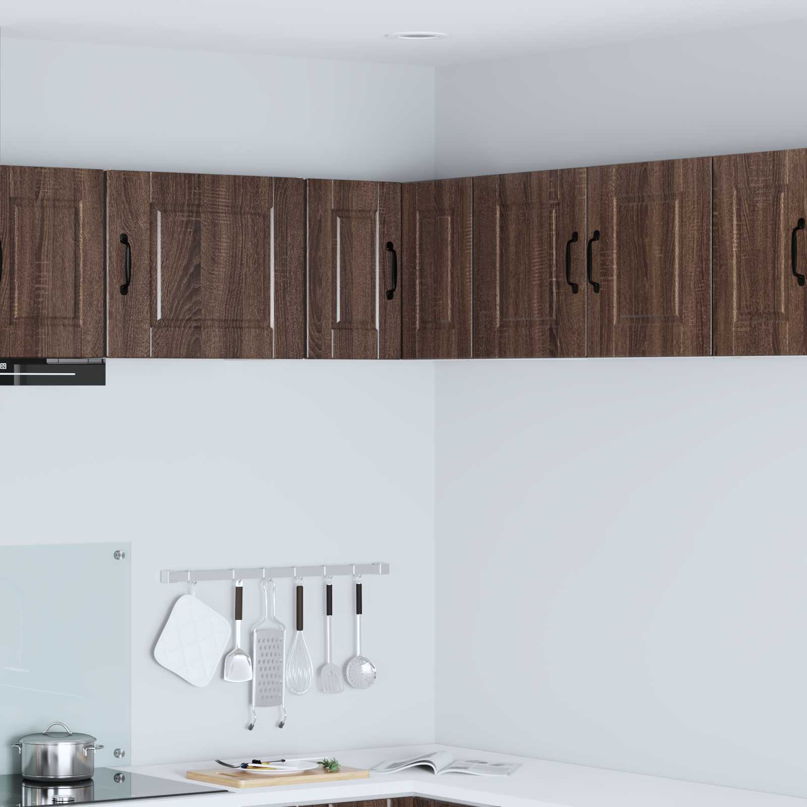 Køkkenskab med hylde Brun eg 57 x 57 x 40 cm Konstrueret træ