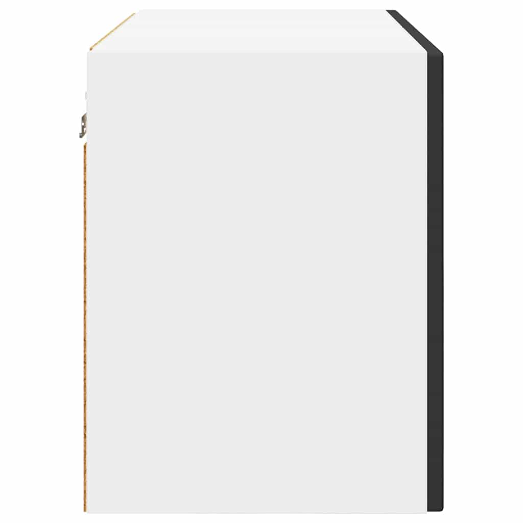 Vægskab til køkken med dør Sort 60 x 31 x 40 cm Konstrueret træ