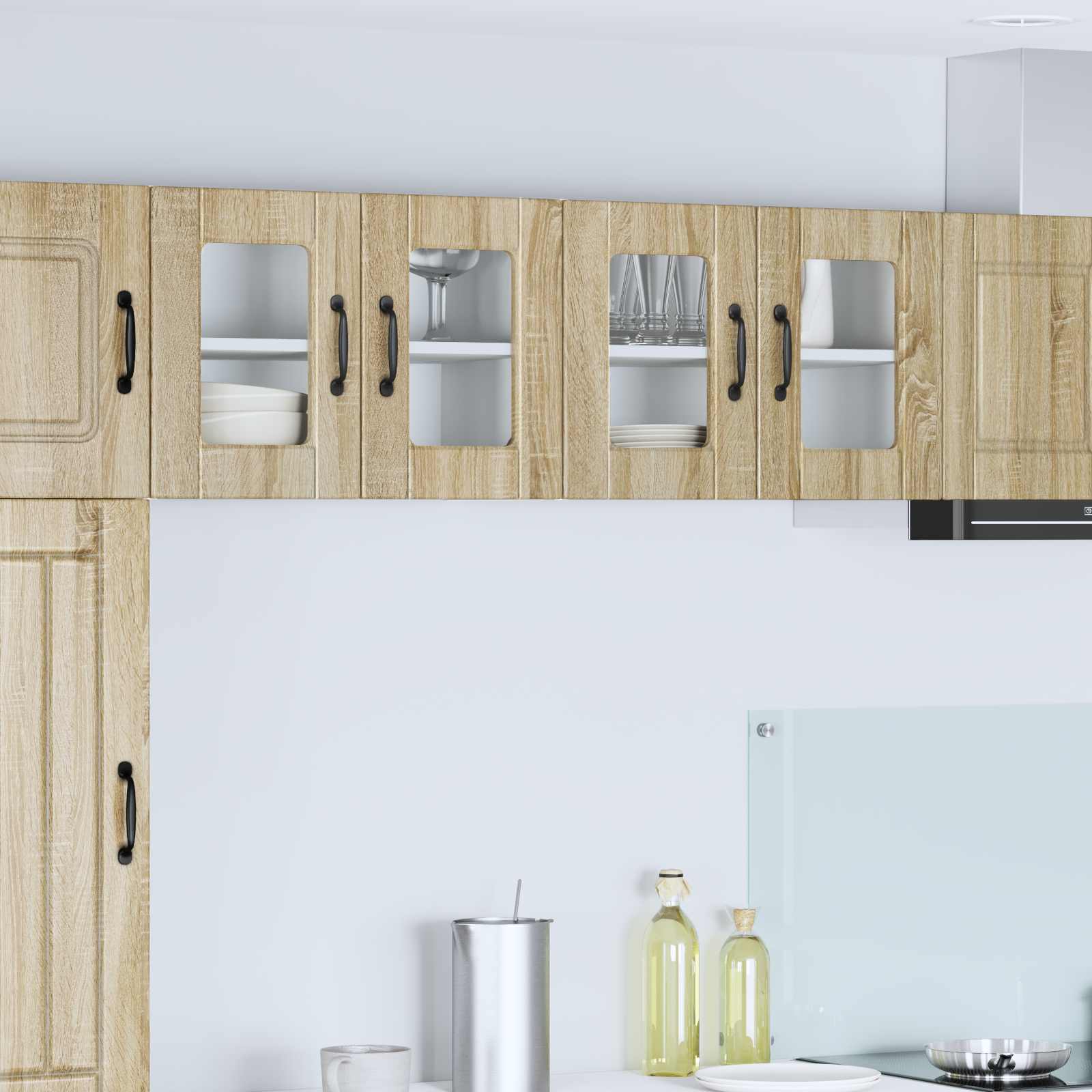Væglågskab PORTO 2 pcs Sonoma eg 60 x 31 x 40 cm