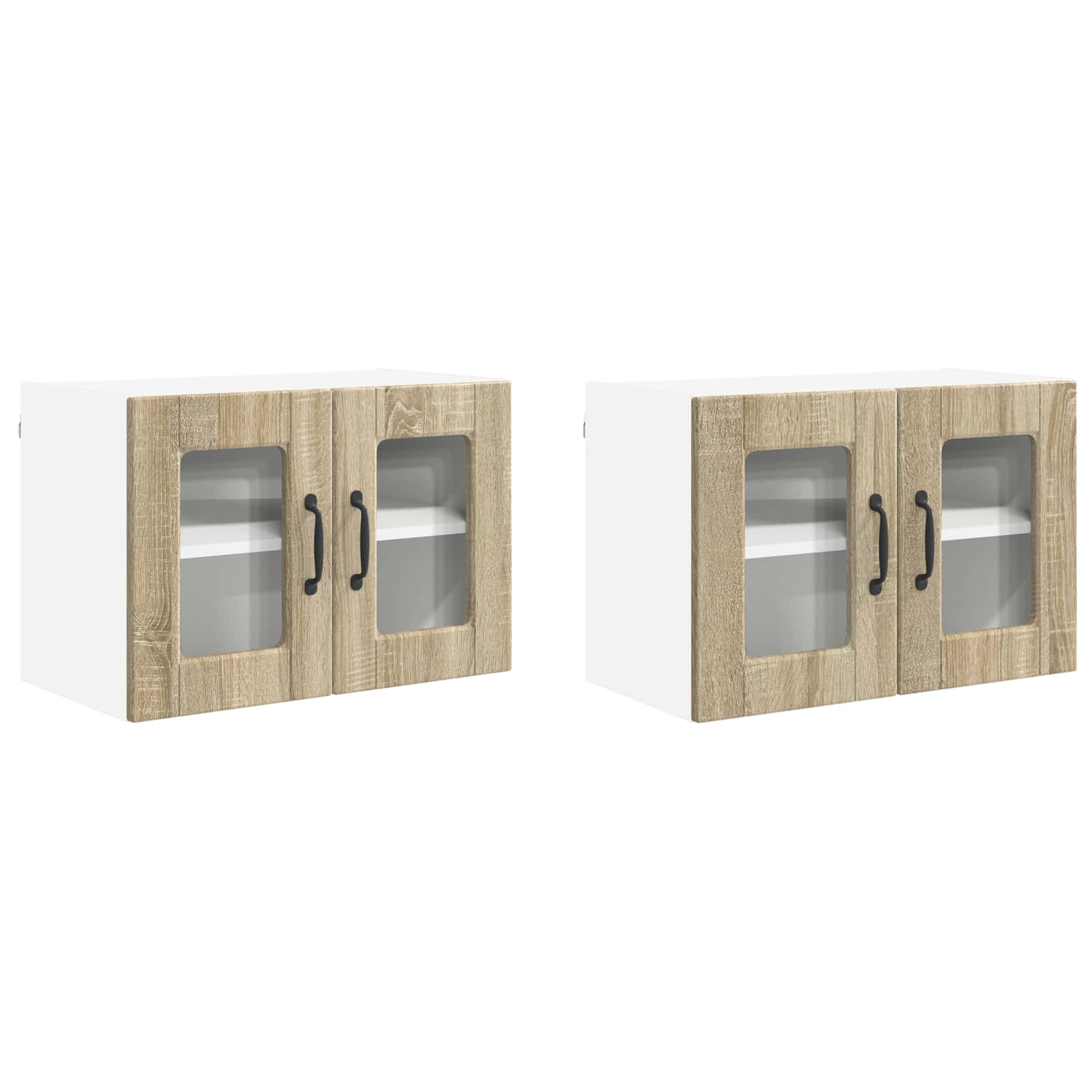 Væglågskab PORTO 2 pcs Sonoma eg 60 x 31 x 40 cm