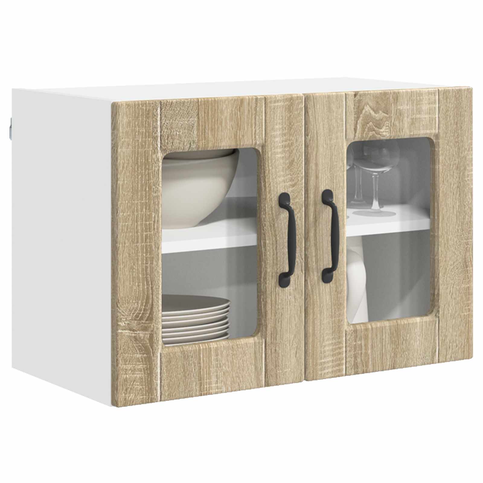 Væglågskab PORTO 2 pcs Sonoma eg 60 x 31 x 40 cm