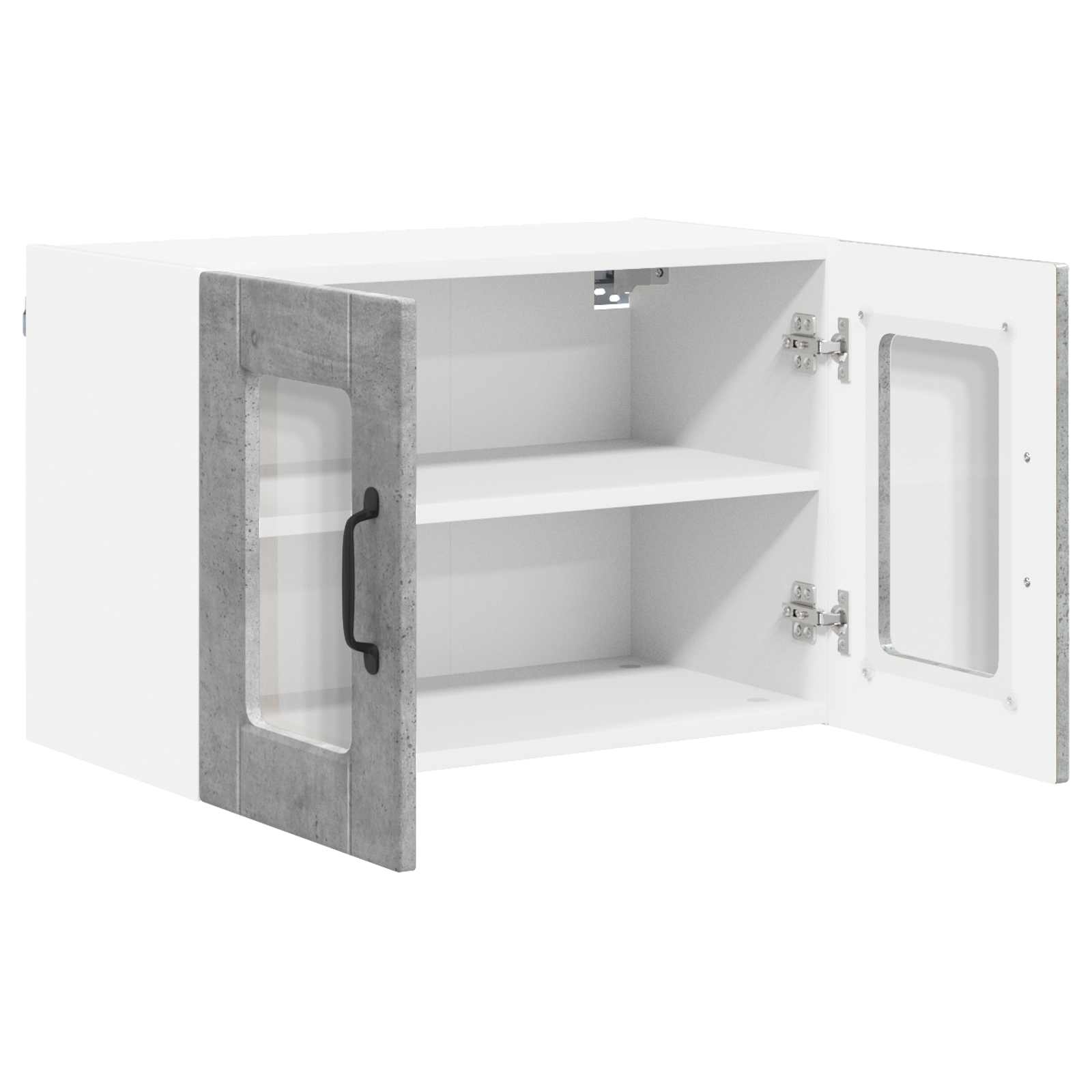 Væglågskab PORTO 2 pcs Beton Grå 60 x 31 x 40 cm