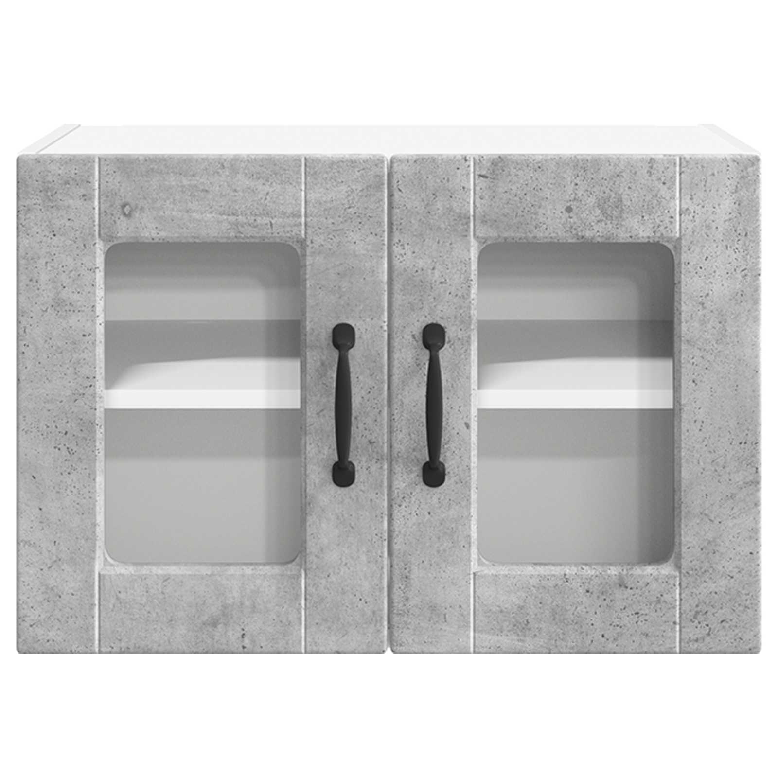 Væglågskab PORTO 2 pcs Beton Grå 60 x 31 x 40 cm