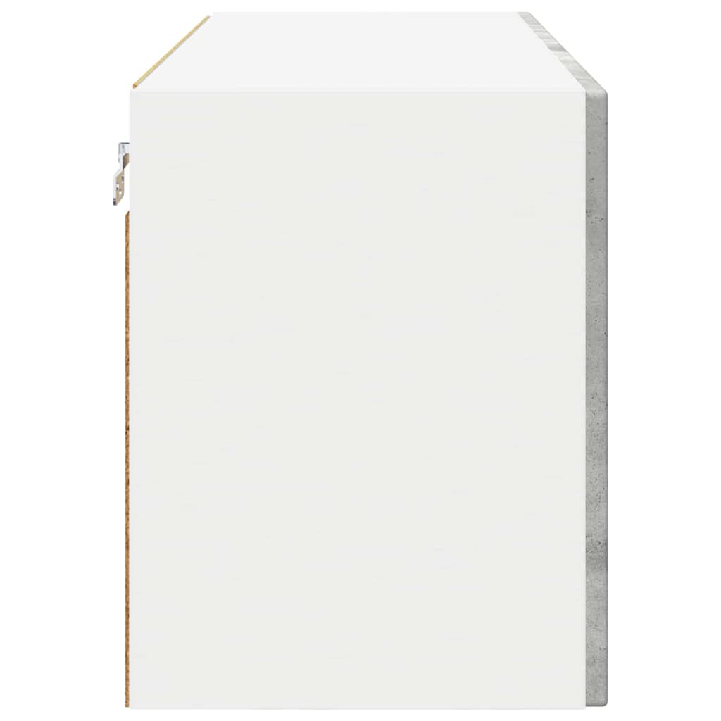 Vægskab til køkken med hylde 2 pcs Beton Grå 60 x 31 x 40 cm