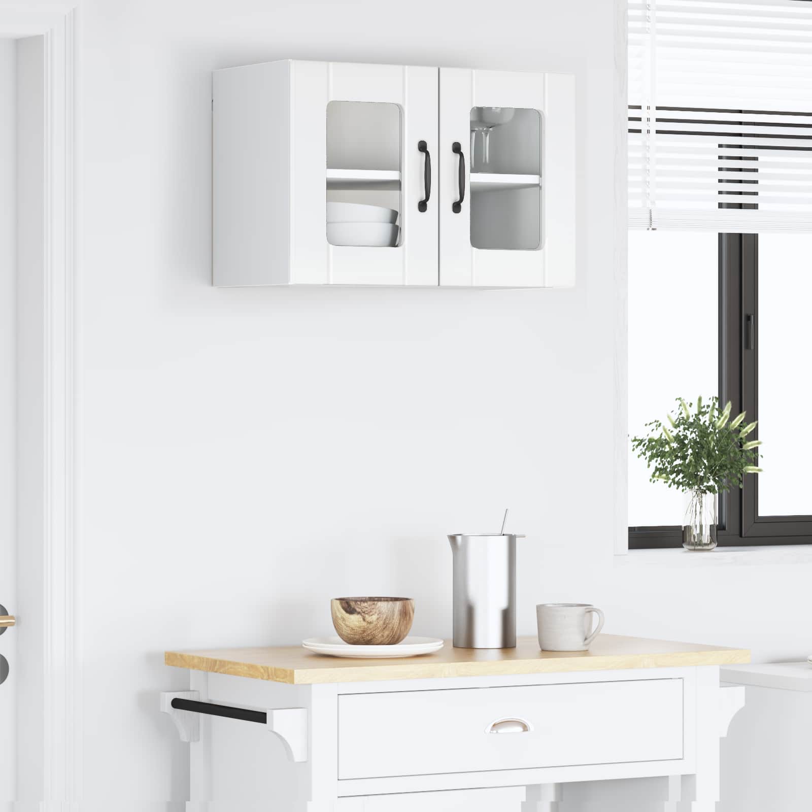 Væglågskab PORTO Høj gloss hvid 60 x 31 x 40 cm Konstrueret træ