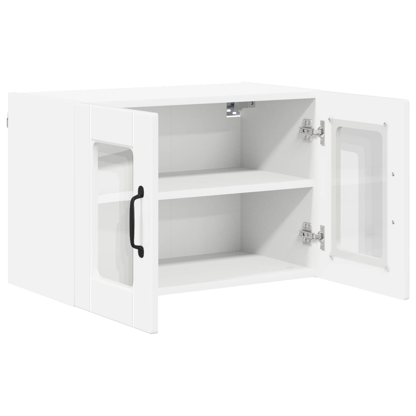 Væglågskab PORTO 2 pcs Høj gloss hvid 60 x 31 x 40 cm