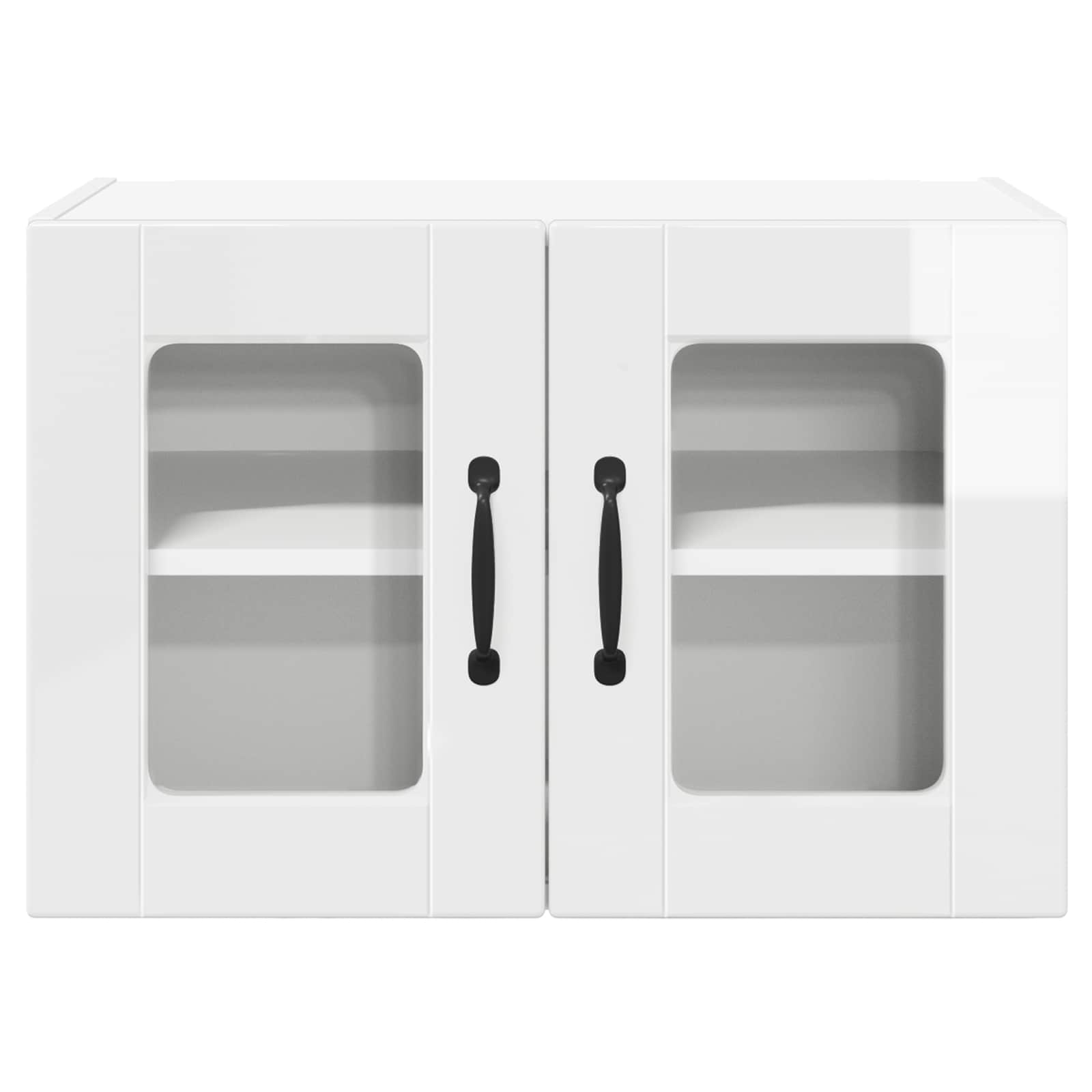 Væglågskab PORTO 2 pcs Høj gloss hvid 60 x 31 x 40 cm