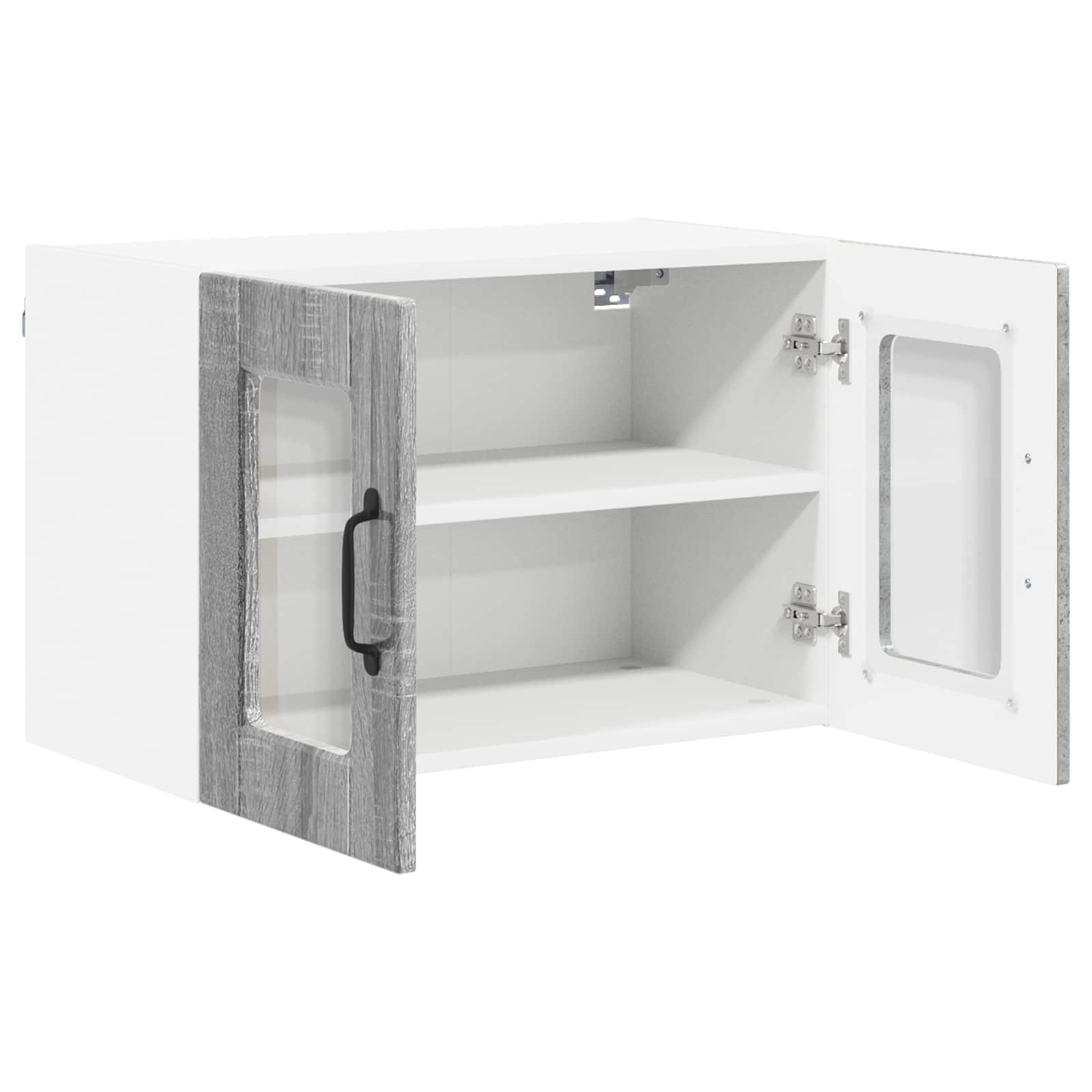 Væglågskab PORTO 2 pcs Grå Sonoma 60 x 31 x 40 cm