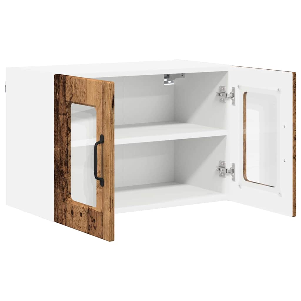 Vægskab til køkken med hylde 2 pcs Gammelt træ 60 x 31 x 40 cm