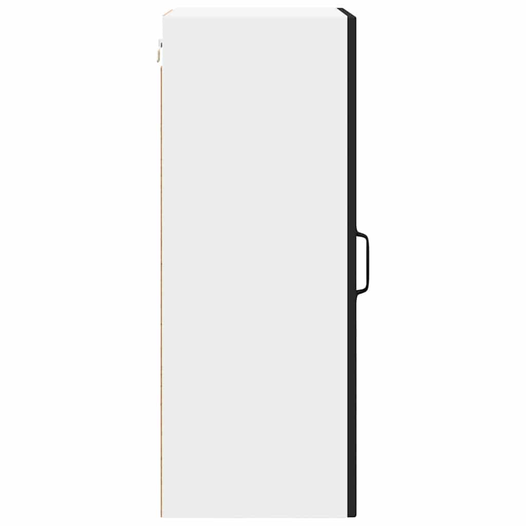 Vægskab til køkken 2 pcs Sort 40 x 31 x 80 cm Konstrueret træ