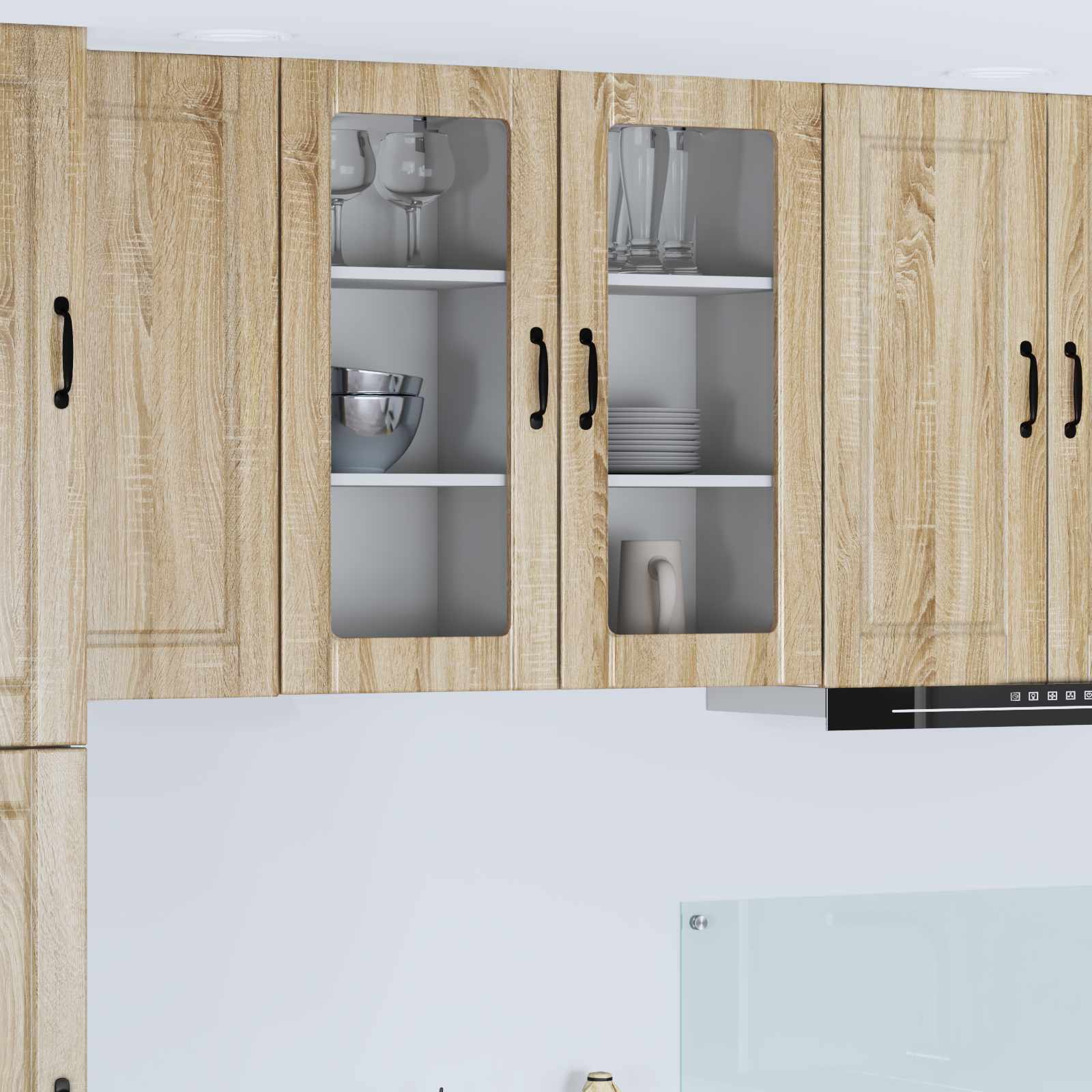 Væglågskab PORTO 2 pcs Sonoma eg 40 x 31 x 80 cm