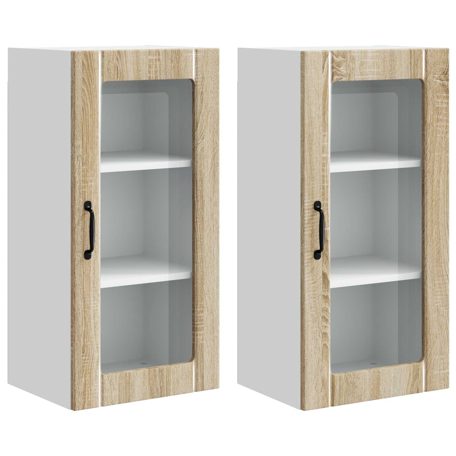 Væglågskab PORTO 2 pcs Sonoma eg 40 x 31 x 80 cm
