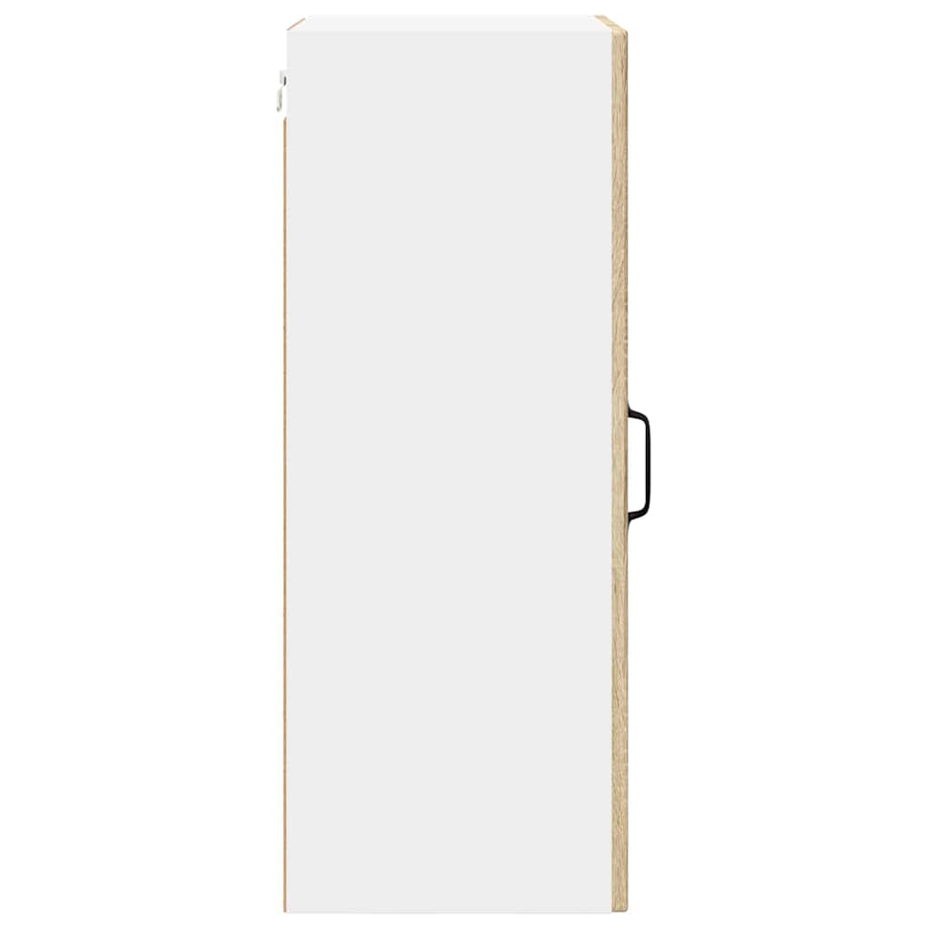 Vægskab til køkken med hylde 2 pcs Sonoma eg 40 x 31 x 80 cm