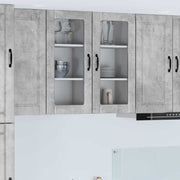 Væglågskab PORTO 2 pcs Beton Grå 40 x 31 x 80 cm