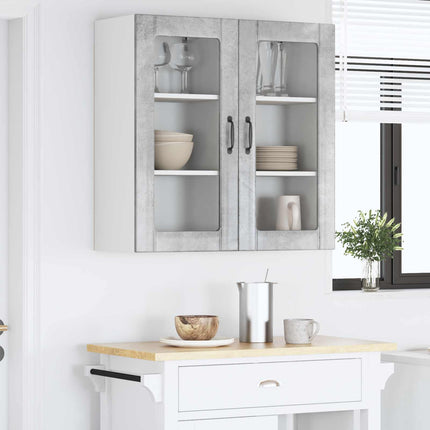 Væglågskab PORTO 2 pcs Beton Grå 40 x 31 x 80 cm