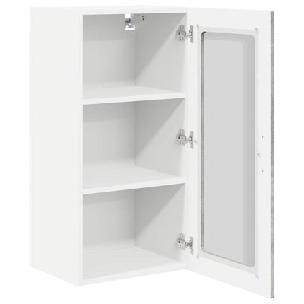 Væglågskab PORTO 2 pcs Beton Grå 40 x 31 x 80 cm