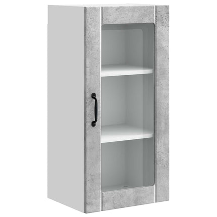 Væglågskab PORTO 2 pcs Beton Grå 40 x 31 x 80 cm