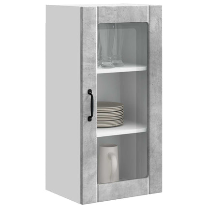 Væglågskab PORTO 2 pcs Beton Grå 40 x 31 x 80 cm