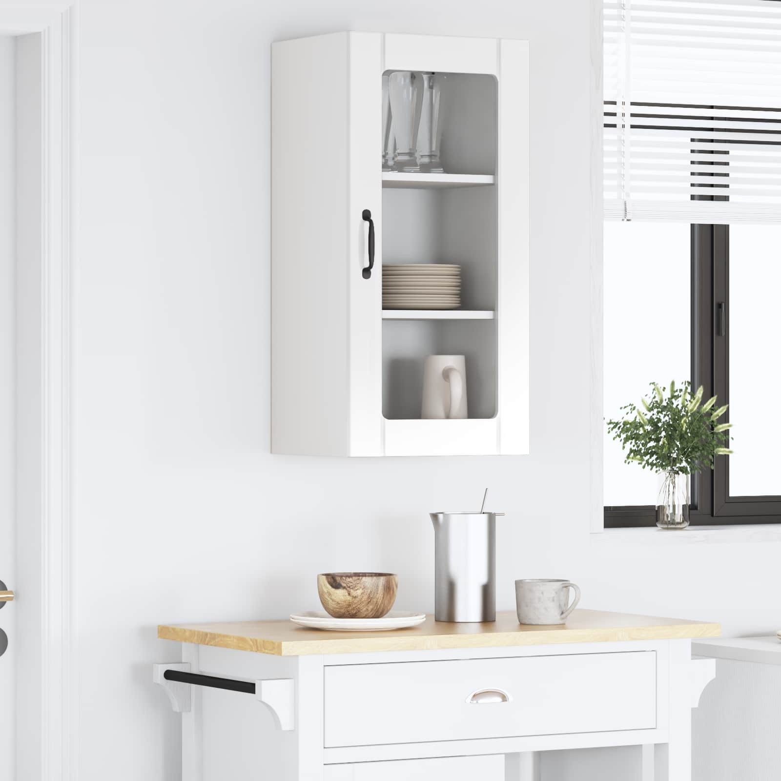 Væglågskab PORTO Høj gloss hvid 40 x 31 x 80 cm Konstrueret træ
