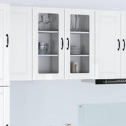 Væglågskab PORTO 2 pcs Høj gloss hvid 40 x 31 x 80 cm