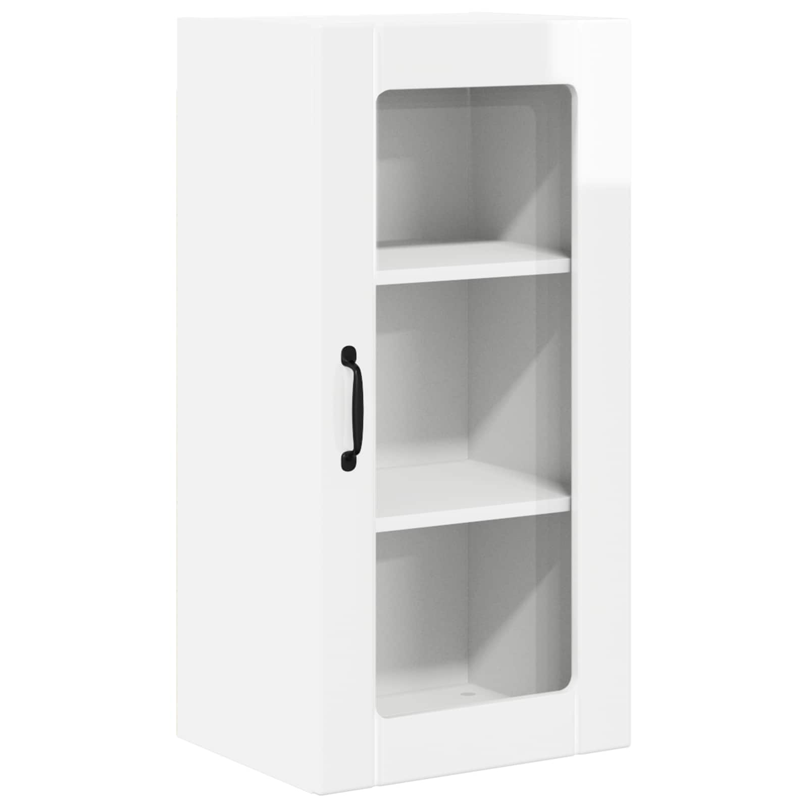 Væglågskab PORTO 2 pcs Høj gloss hvid 40 x 31 x 80 cm
