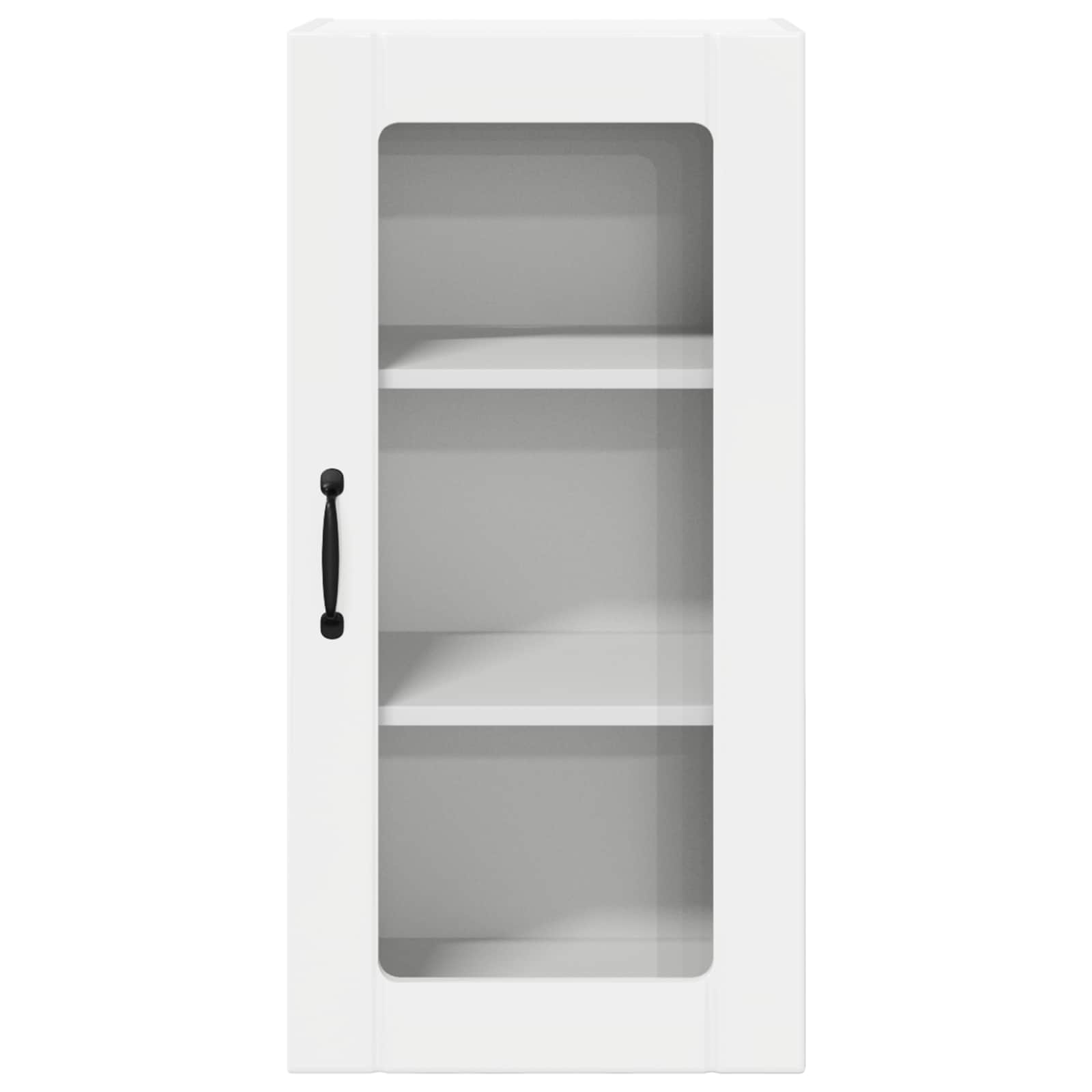 Væglågskab PORTO 2 pcs Høj gloss hvid 40 x 31 x 80 cm