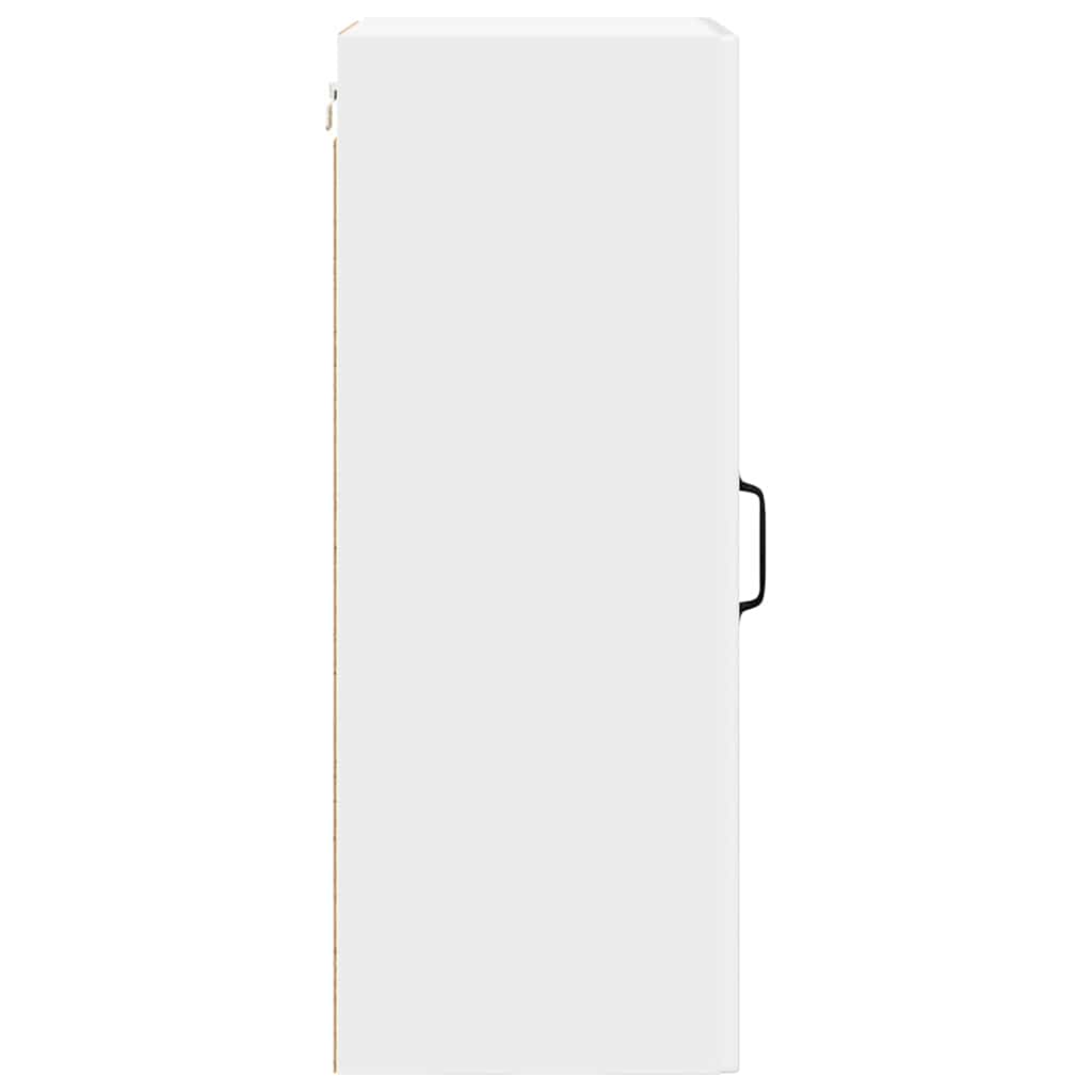 Vægskab til køkken med dør 2 pcs Høj gloss hvid 40 x 31 x 80 cm