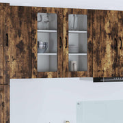 Væglågskab PORTO 2 pcs Røget eg 40 x 31 x 80 cm Konstrueret træ